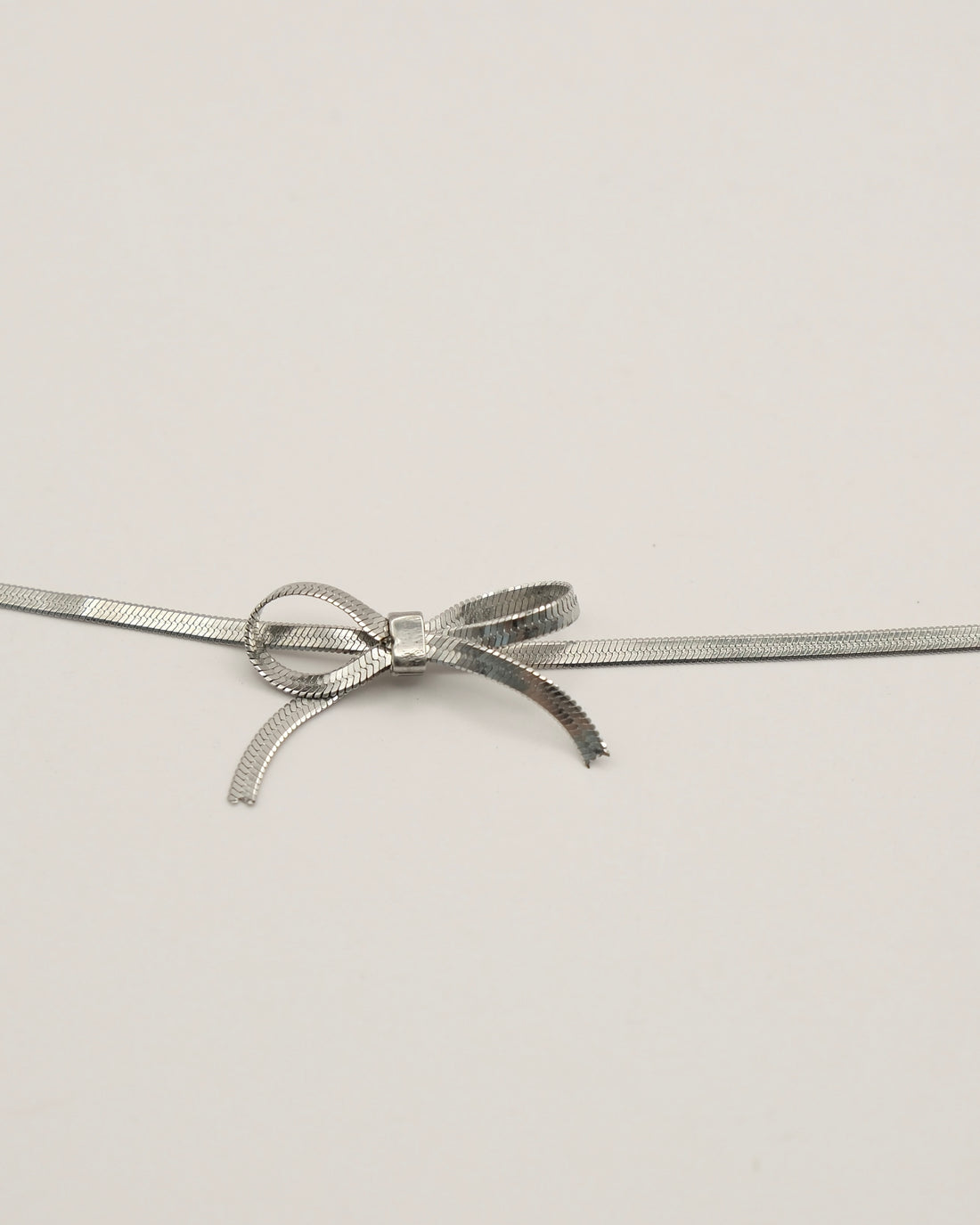 Silver Ribbon Bracelet