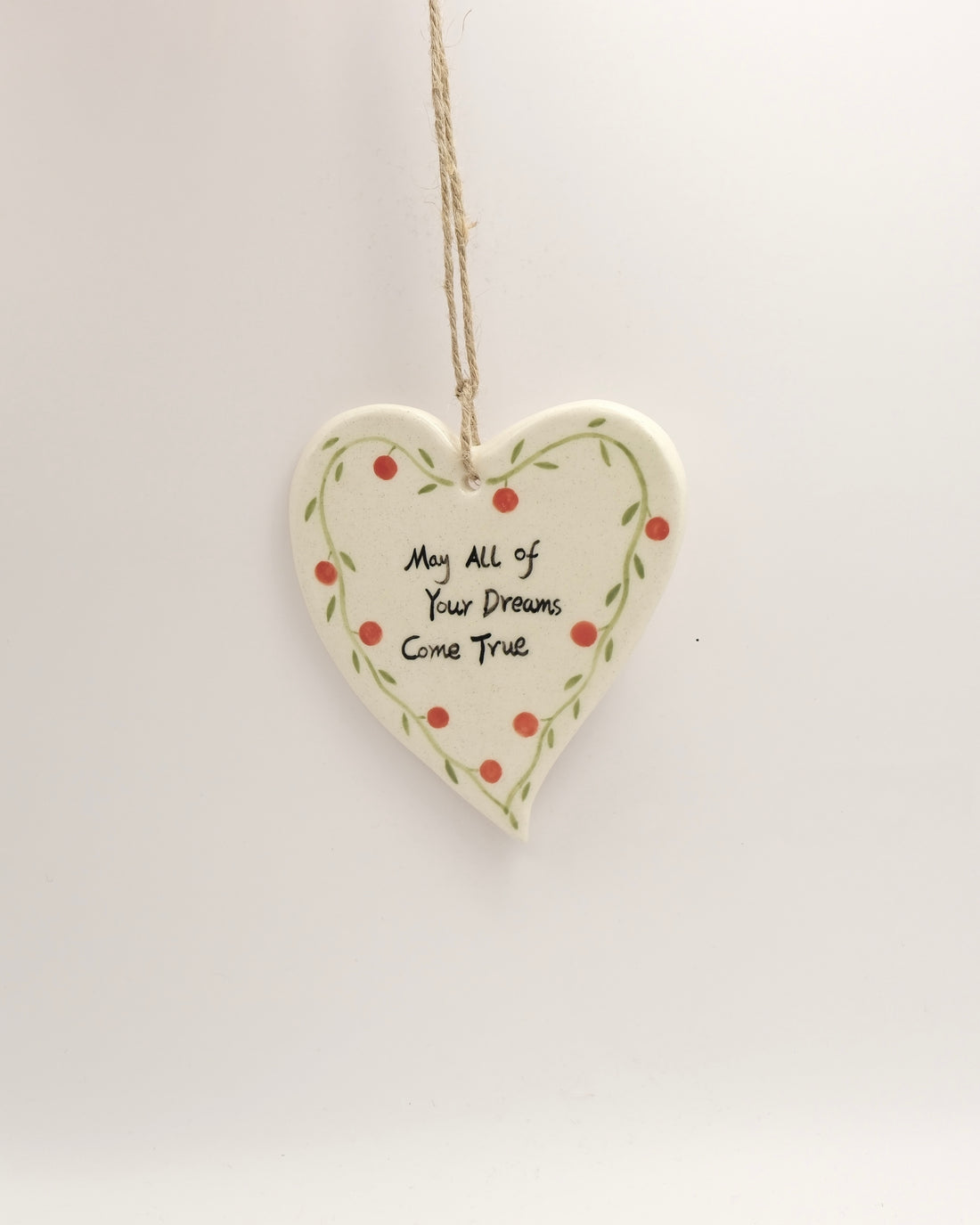 Handmade Ceramic Heart Ornament