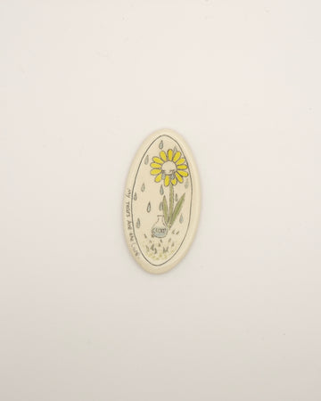 Handmade Ceramic Magnet -"My tears are the cure"