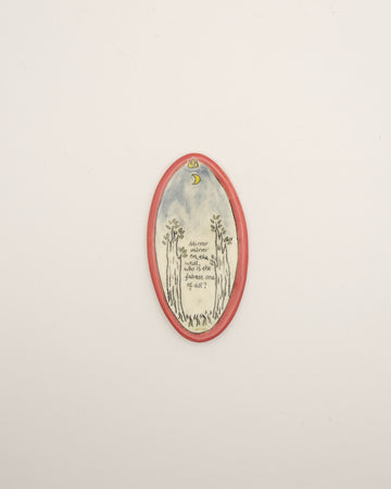 Handmade Snow White Ceramic Magnet
