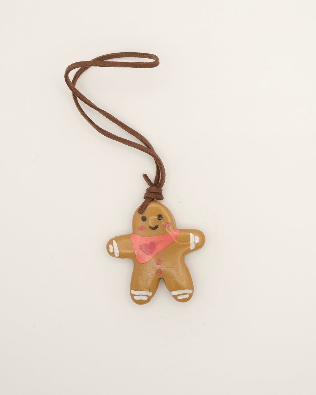 Handmade Real Bread Gingerbread Man Christmas Charm