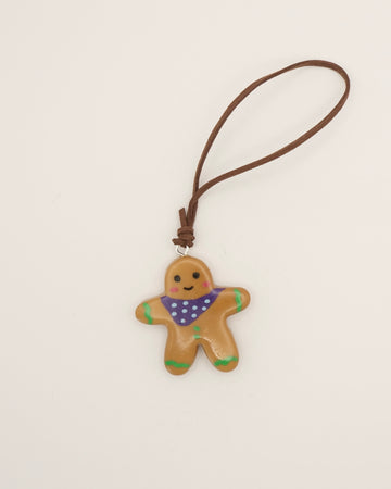 Handmade Real Bread Gingerbread Man Christmas Charm
