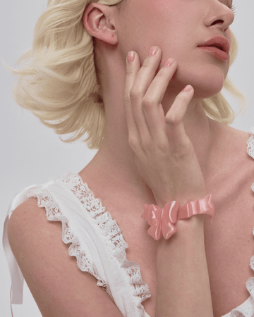 Pixie Bows- pink bracelet