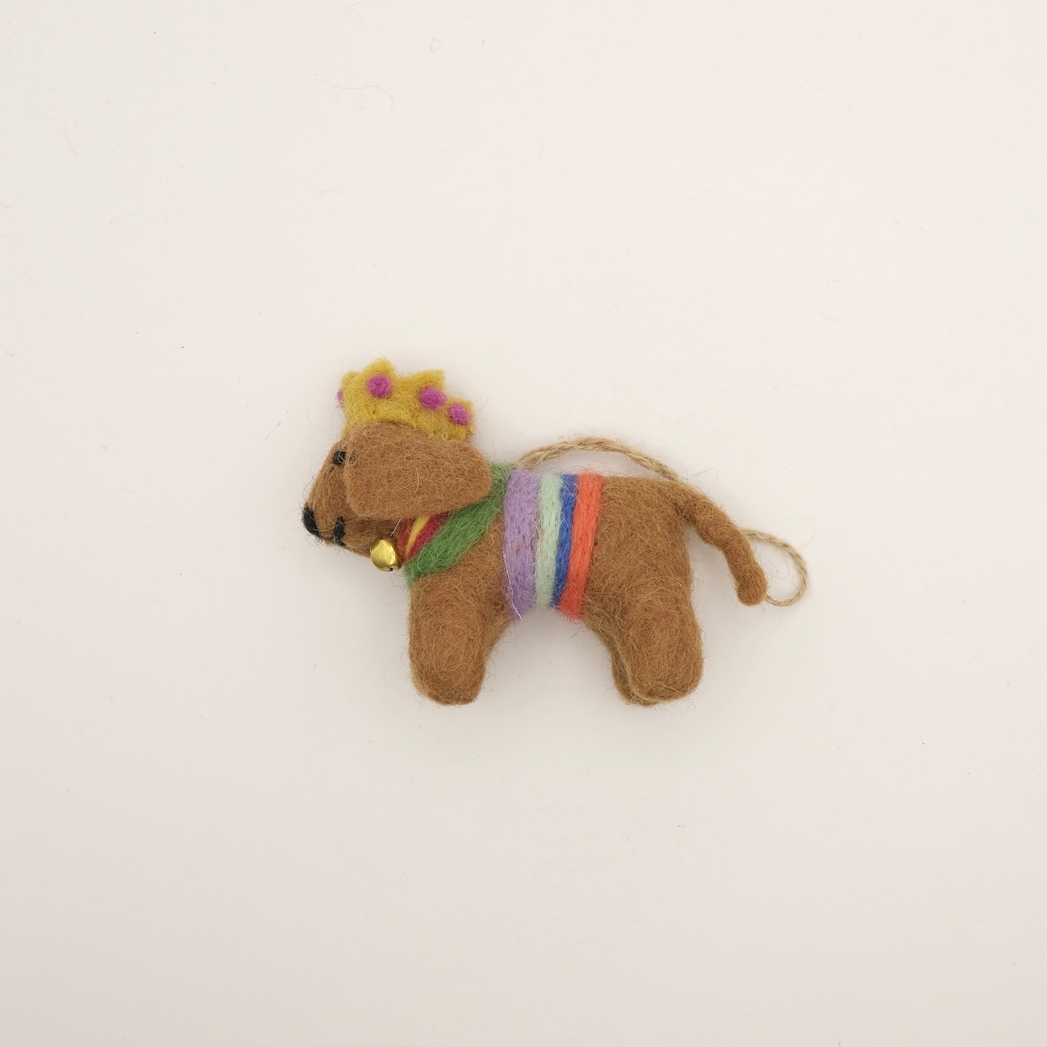 Handmade Wool Felt Christmas Deer Hanging Ornament