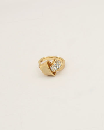 No.7 Golden Ribbon Ring